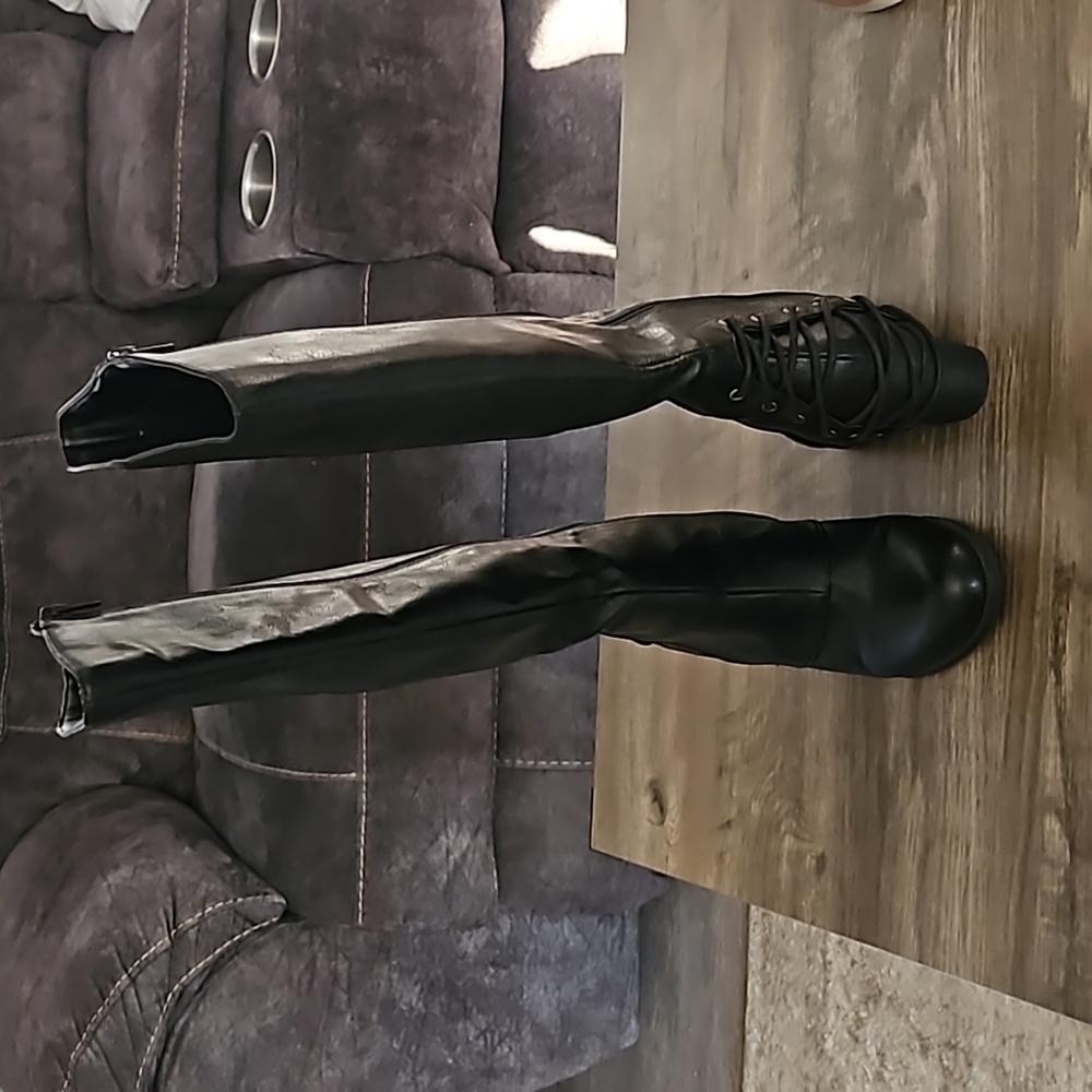 Fergalicious Black Heeled Boots